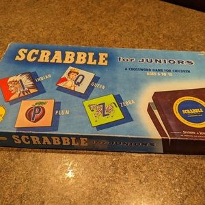 Vintage 1958 Scrabble Junior Board Game